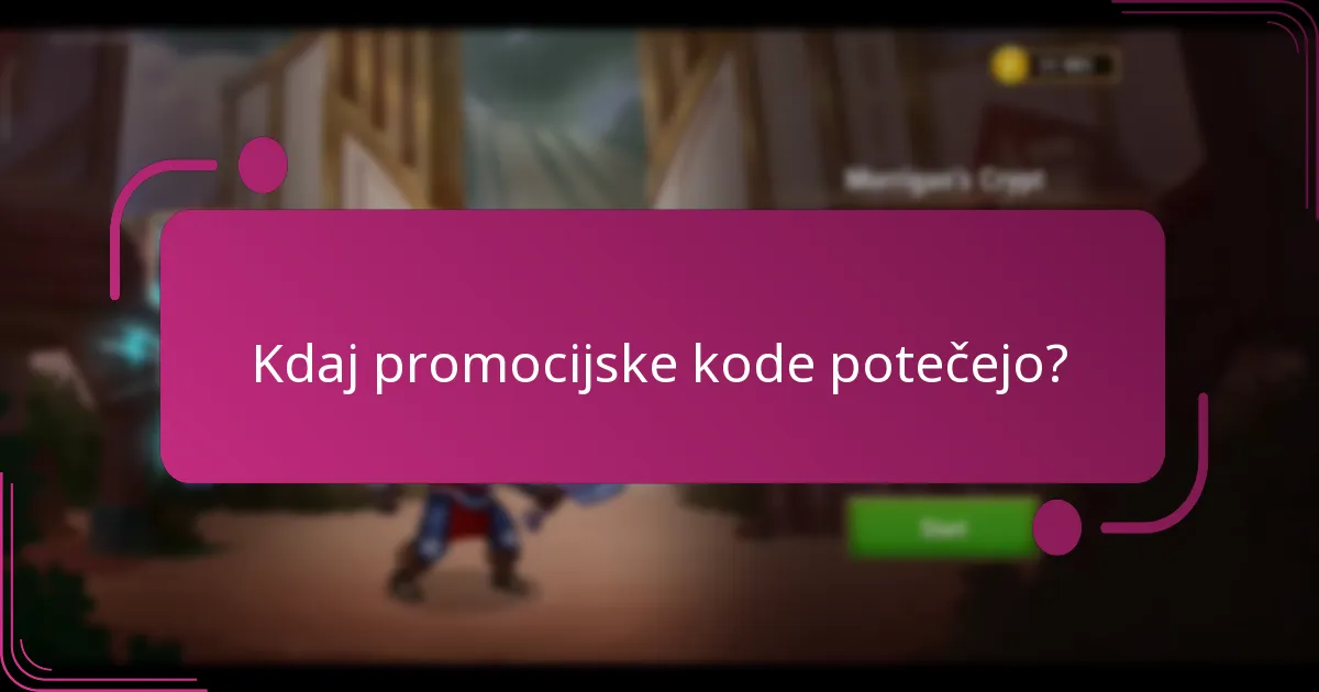 Kdaj promocijske kode potečejo?